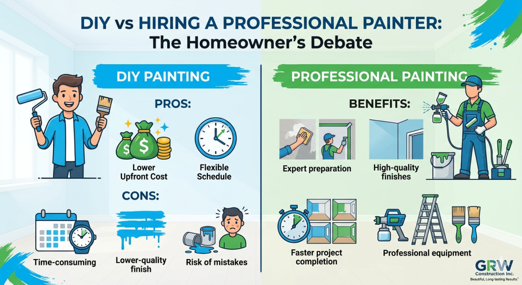 DIY vs Hiring a Professional Painter