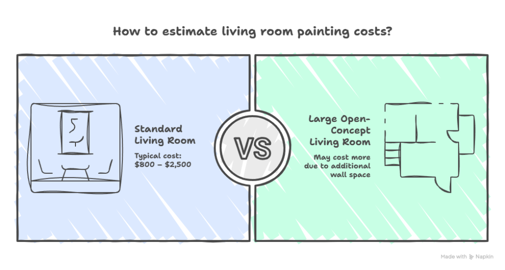 Living Room Painting Cost