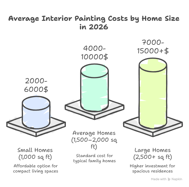 The Average Interior Painting Cost in 2026