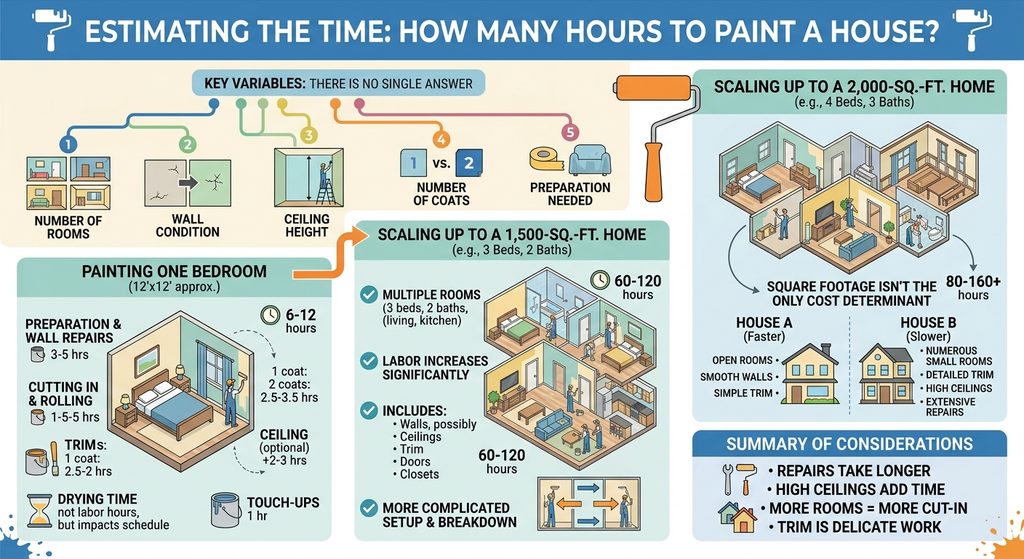 How Many Hours Does It Take to Paint a House?