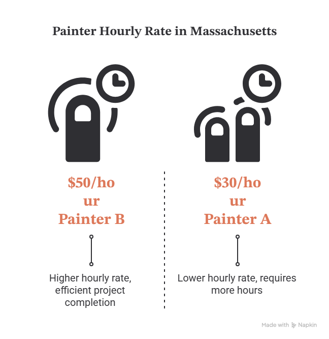 How Much Do Painters Charge Per Hour in Massachusetts?